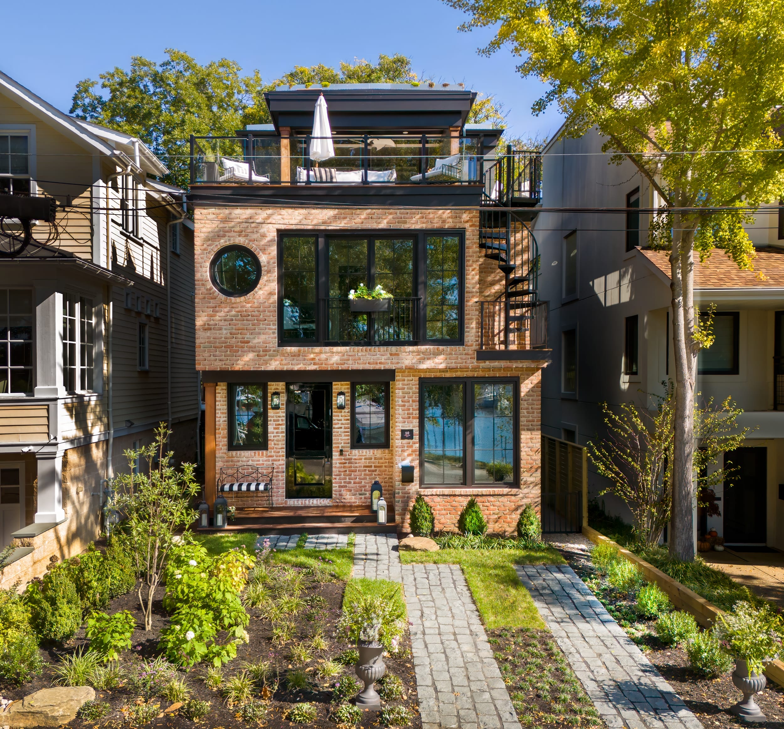A Ridge crew member demonstrating hands-on craftsmanship during a project.